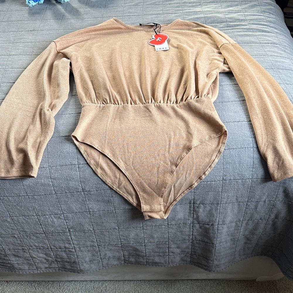 Cider Shimmering Tan Bodysuit